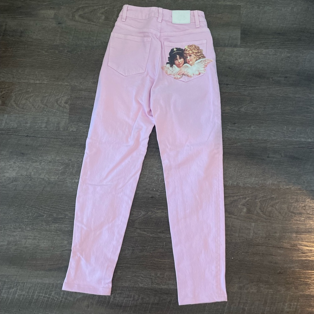 FIORUCCI- Tara Angel Patch Straight Leg Jean